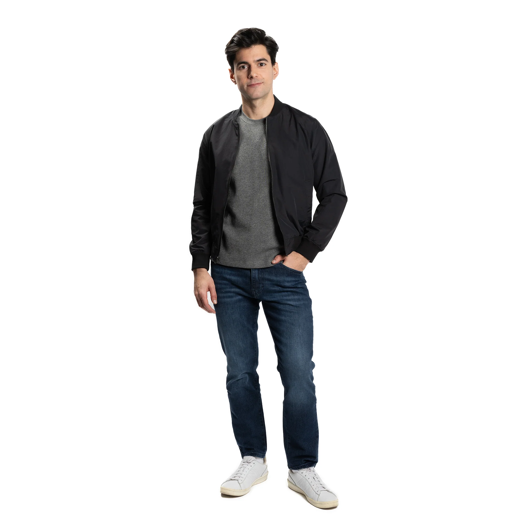 Bomber Jacket - Black - Image 7