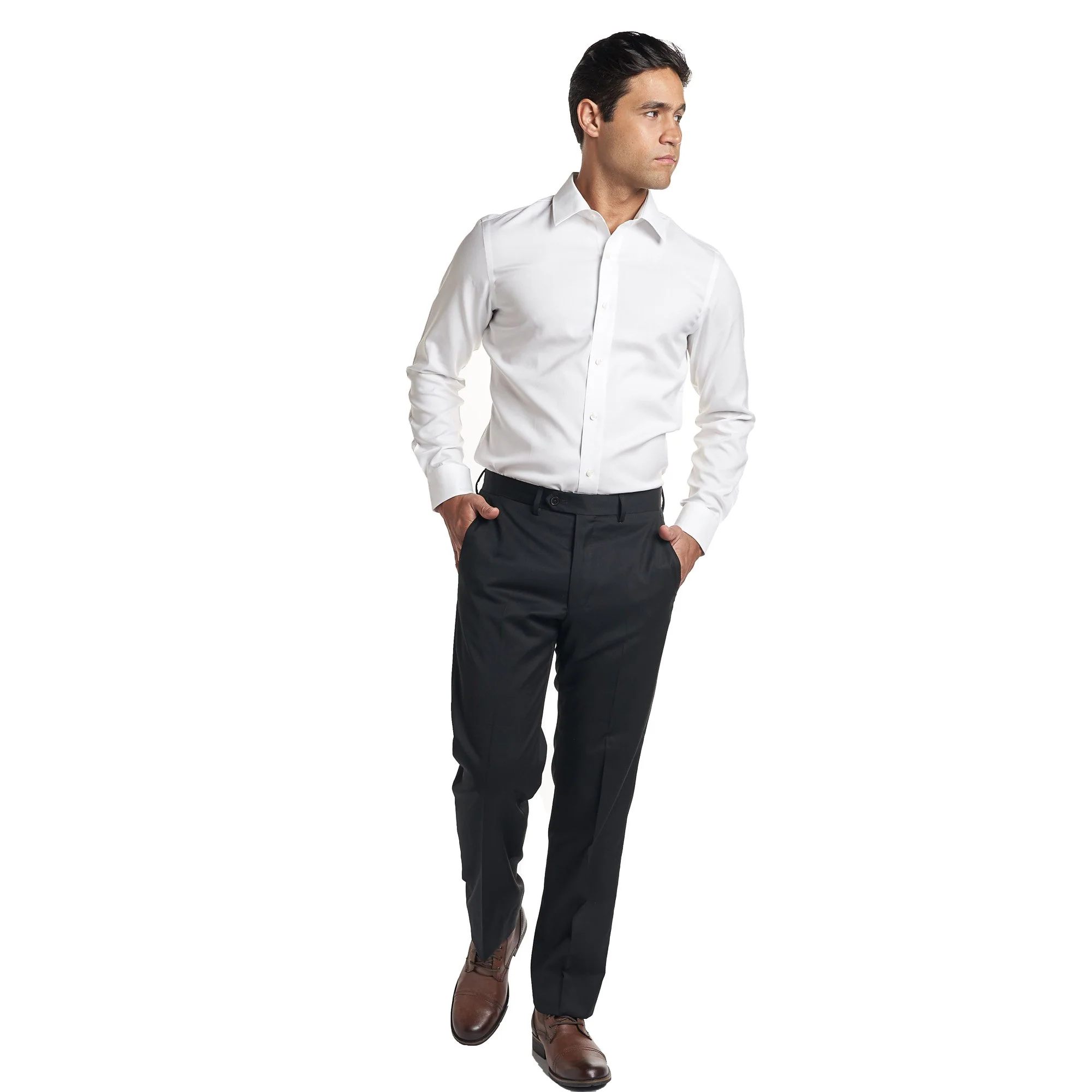 Easy Care Dress Shirt Slim Fit - White - Image 2