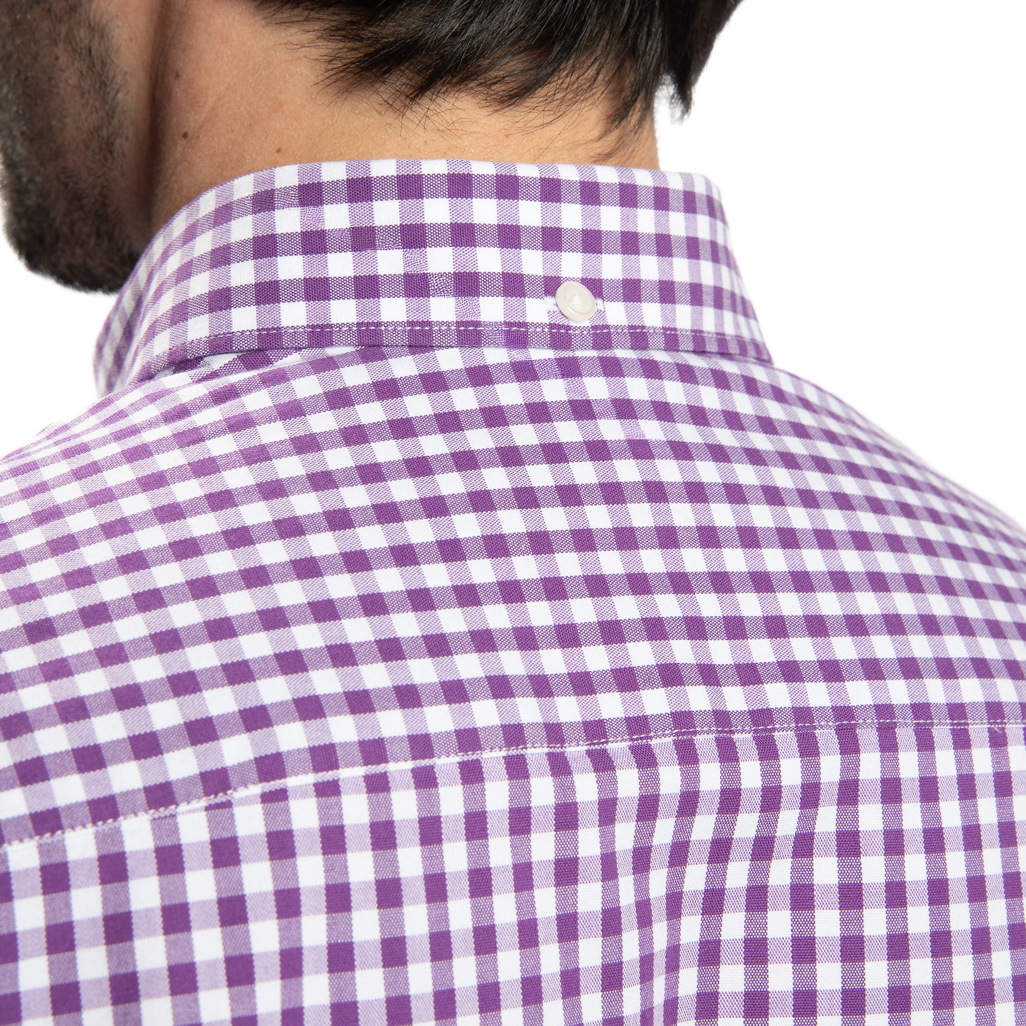Everyday Stretch Oxford Standard Fit - Purple Gingham - Image 5