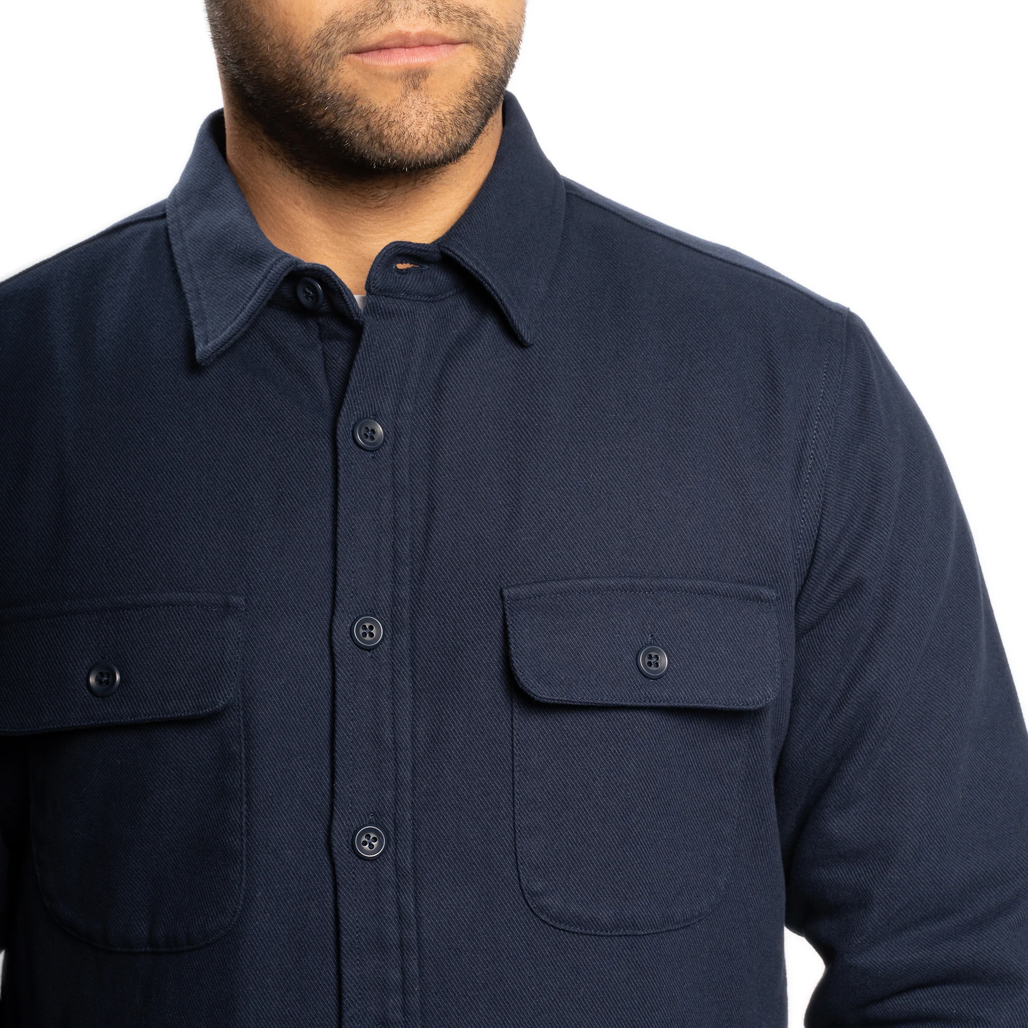 Flannel Jackets - Navy - Image 2