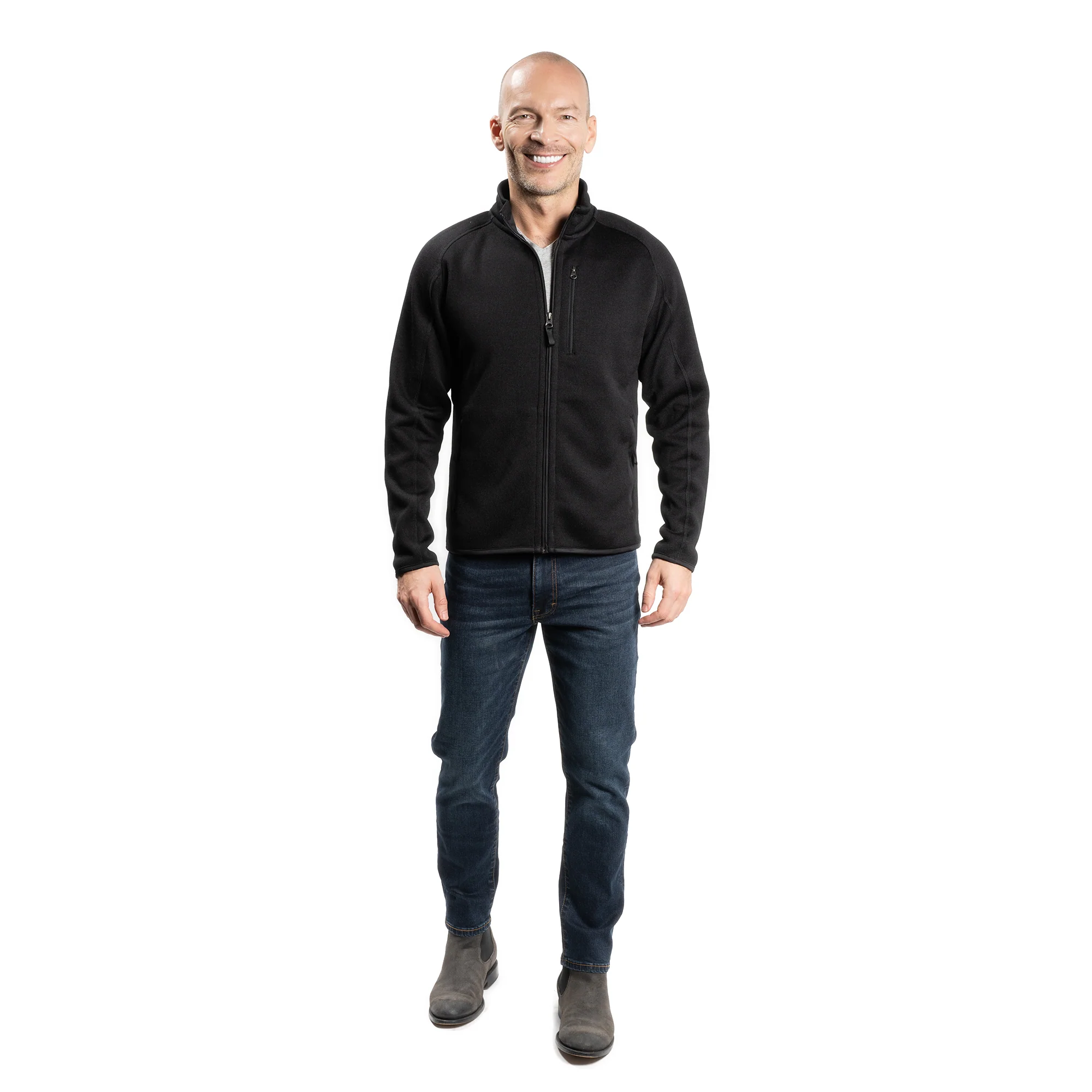 Fleece Jacket - Black - Image 5