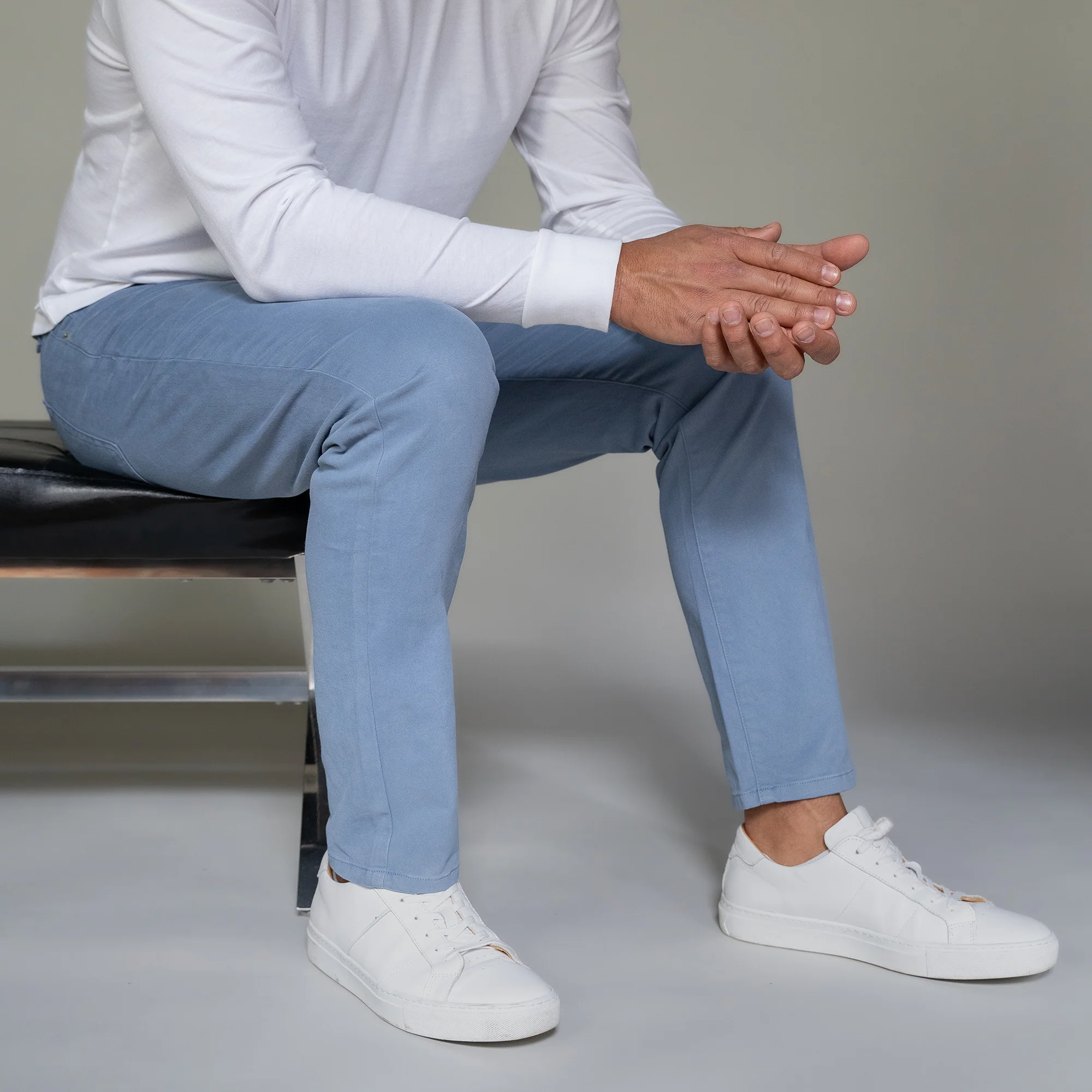 Italian 5-Pocket Pants - Slate - Image 5