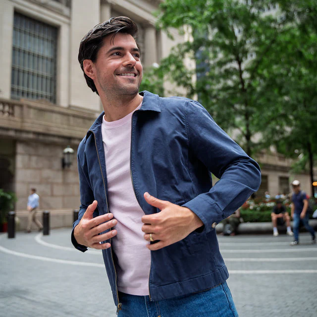 Italian Summer Jacket - Navy - Image 3