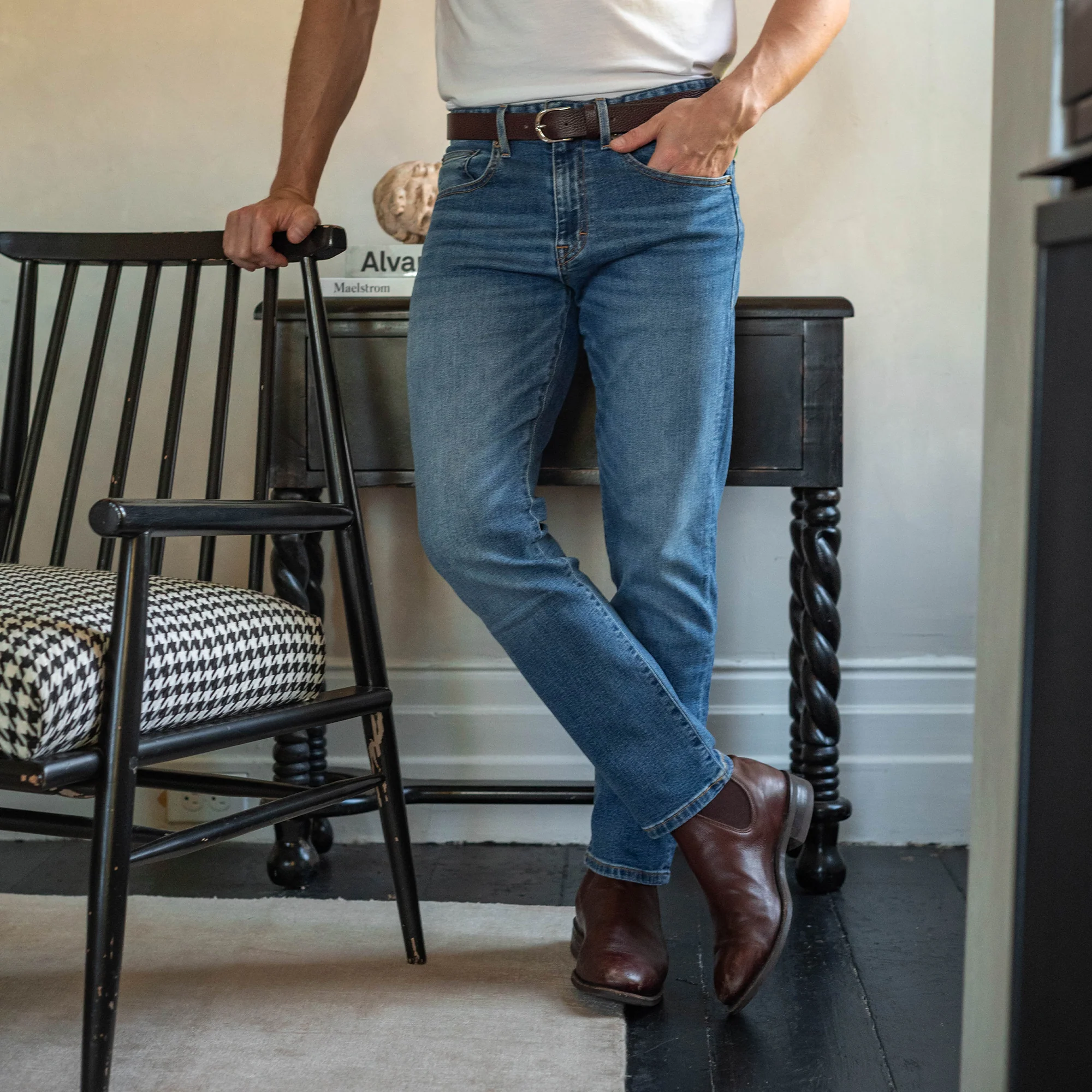 Johnny Stretch Jeans Slim Fit - Medium Wash - Image 3