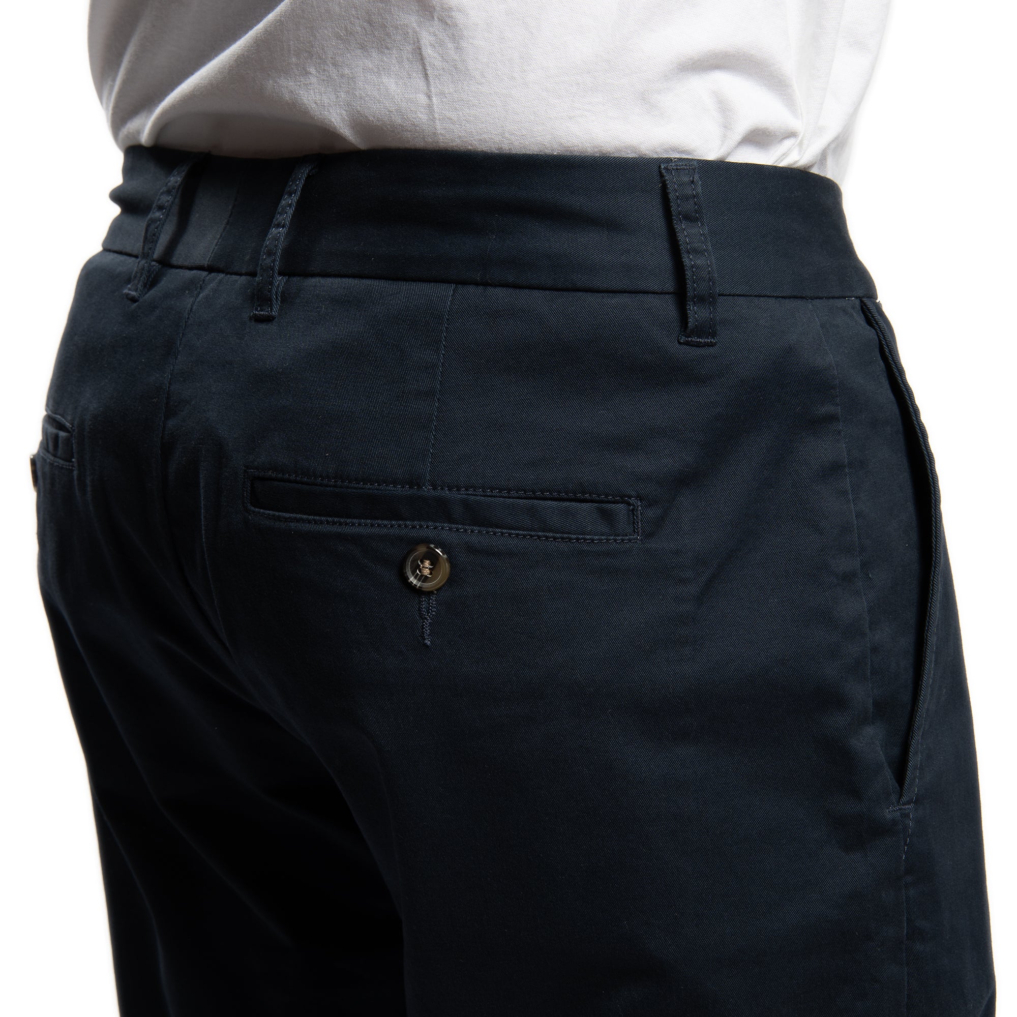 Lightweight Stretch Chinos Slim Fit - Navy - Image 5