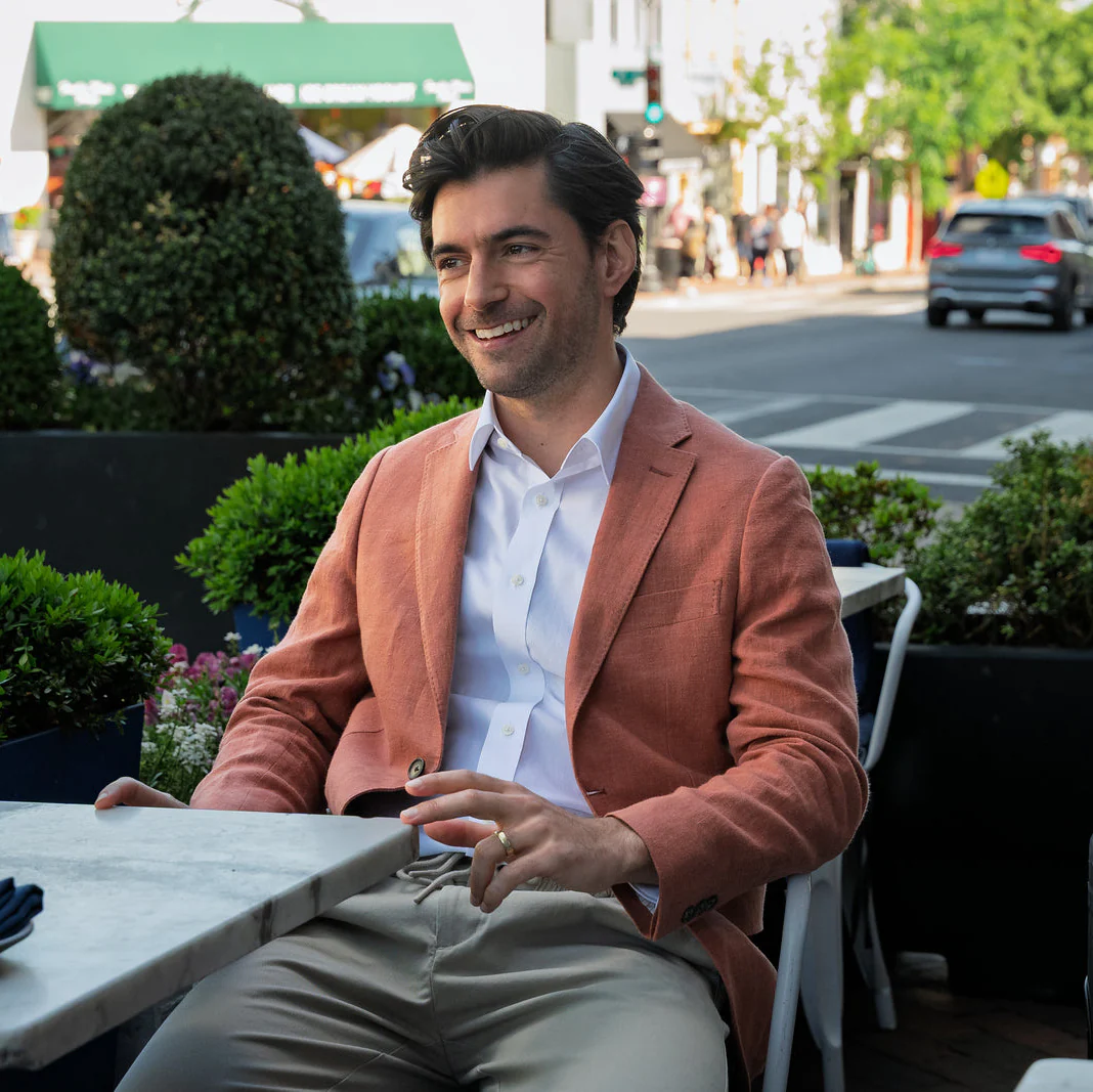 Linen Blazers - Brick - Image 3
