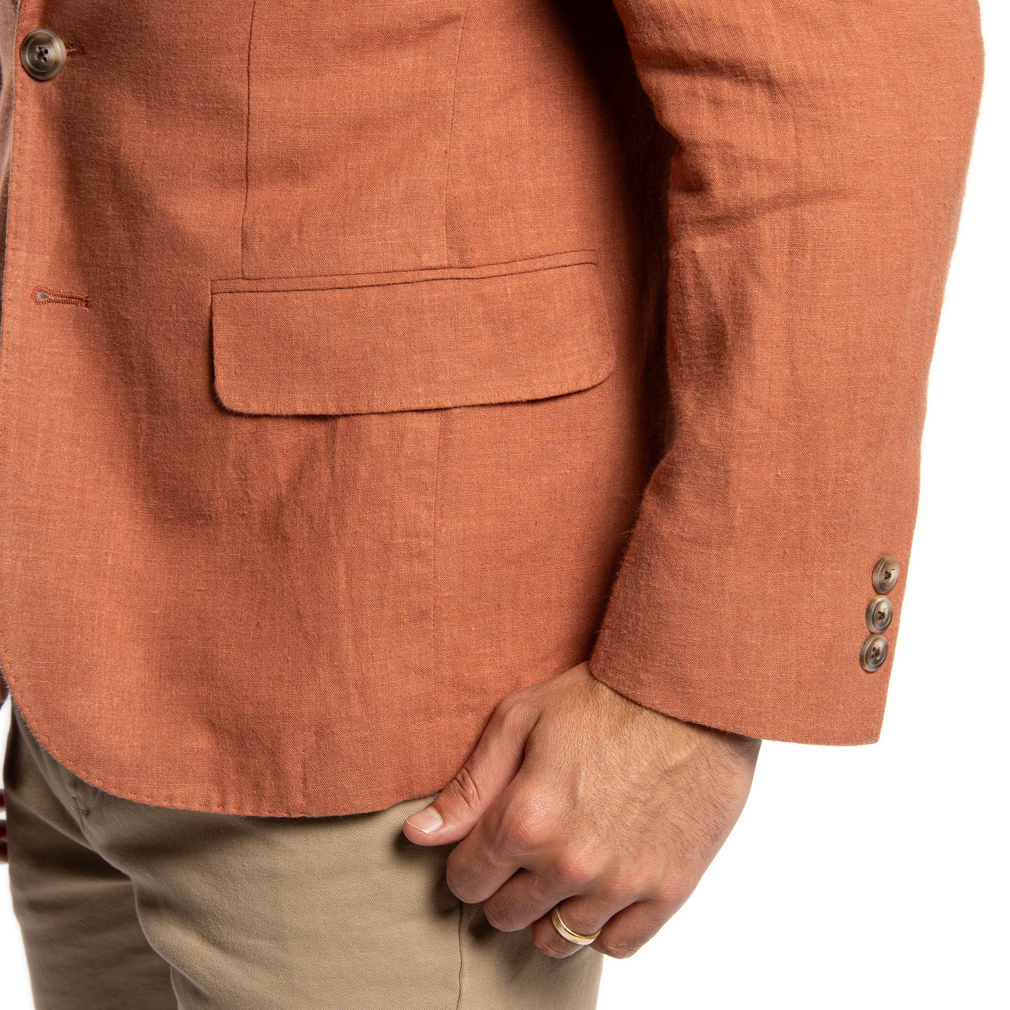 Linen Blazers - Brick - Image 7