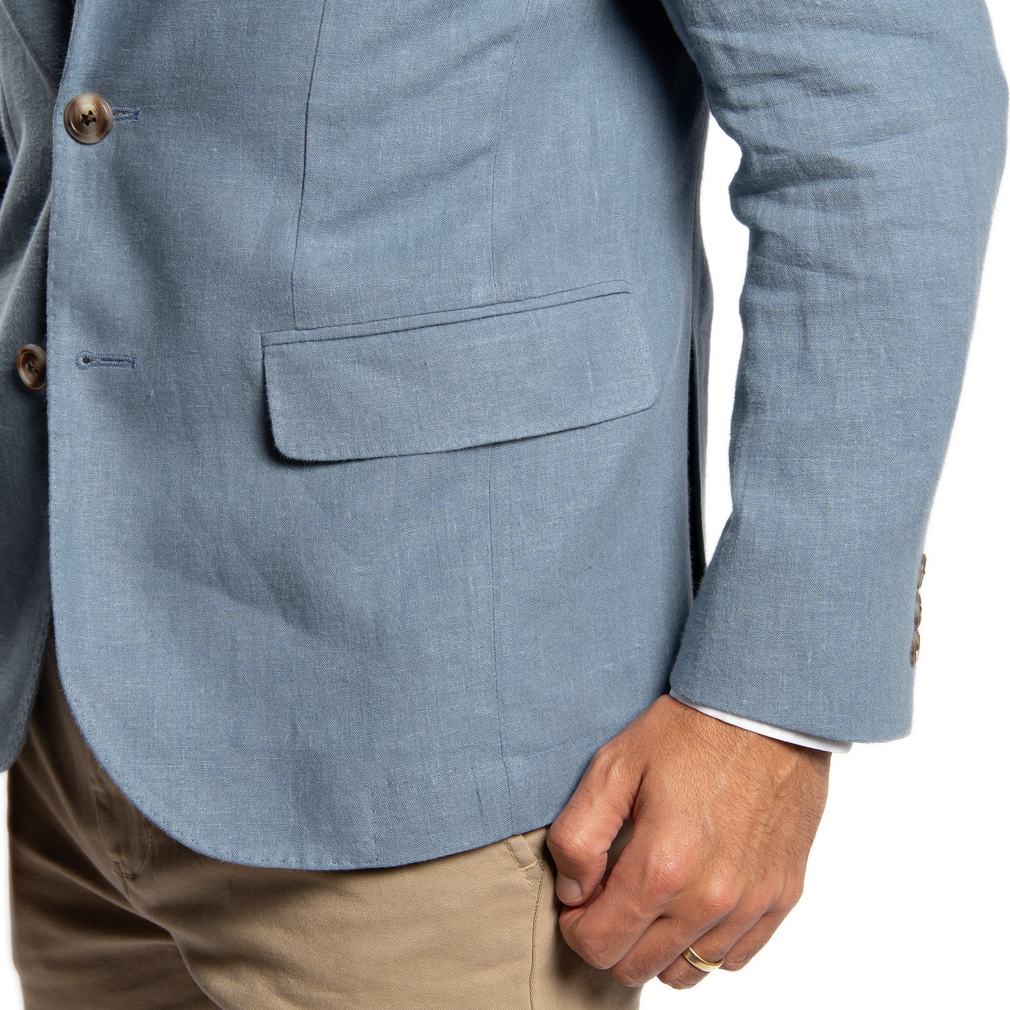 Linen Blazers - Sky - Image 8