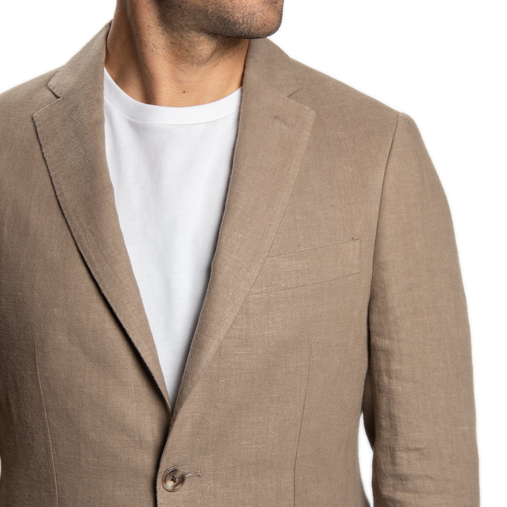 Linen Blazers - Taupe - Image 7