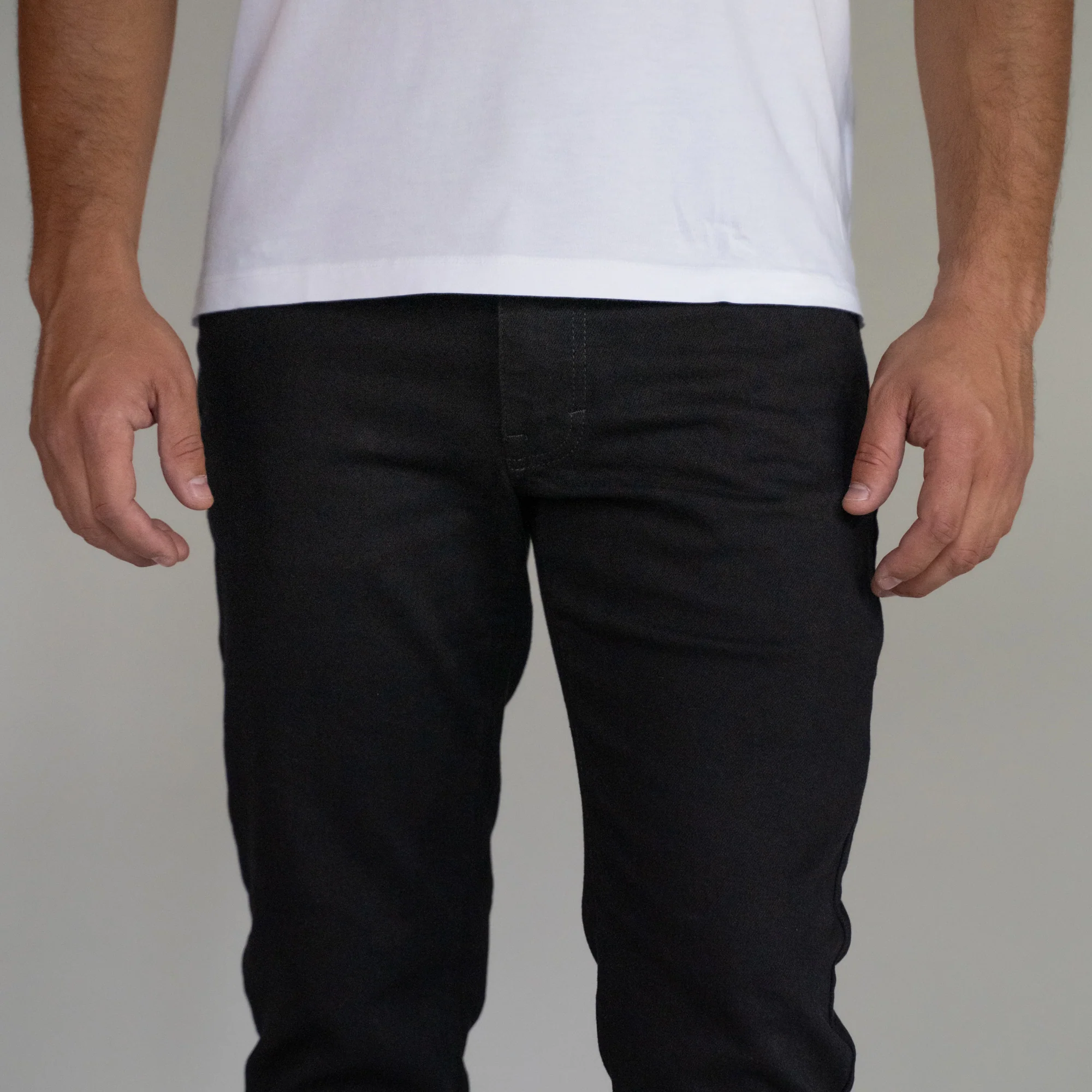 Premium Italian Denim Slim Fit - Black - Image 5