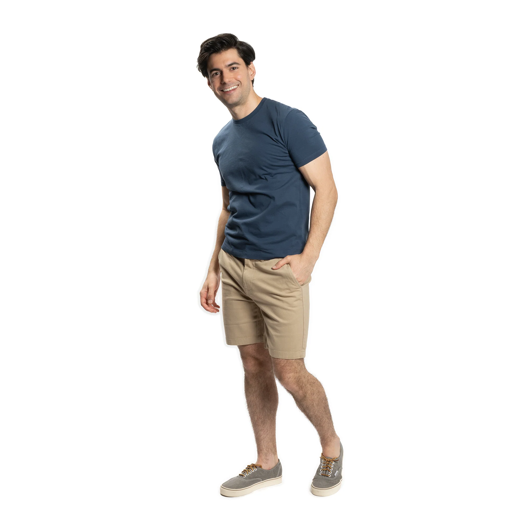 Stretch Chino Shorts - Khaki - Image 5