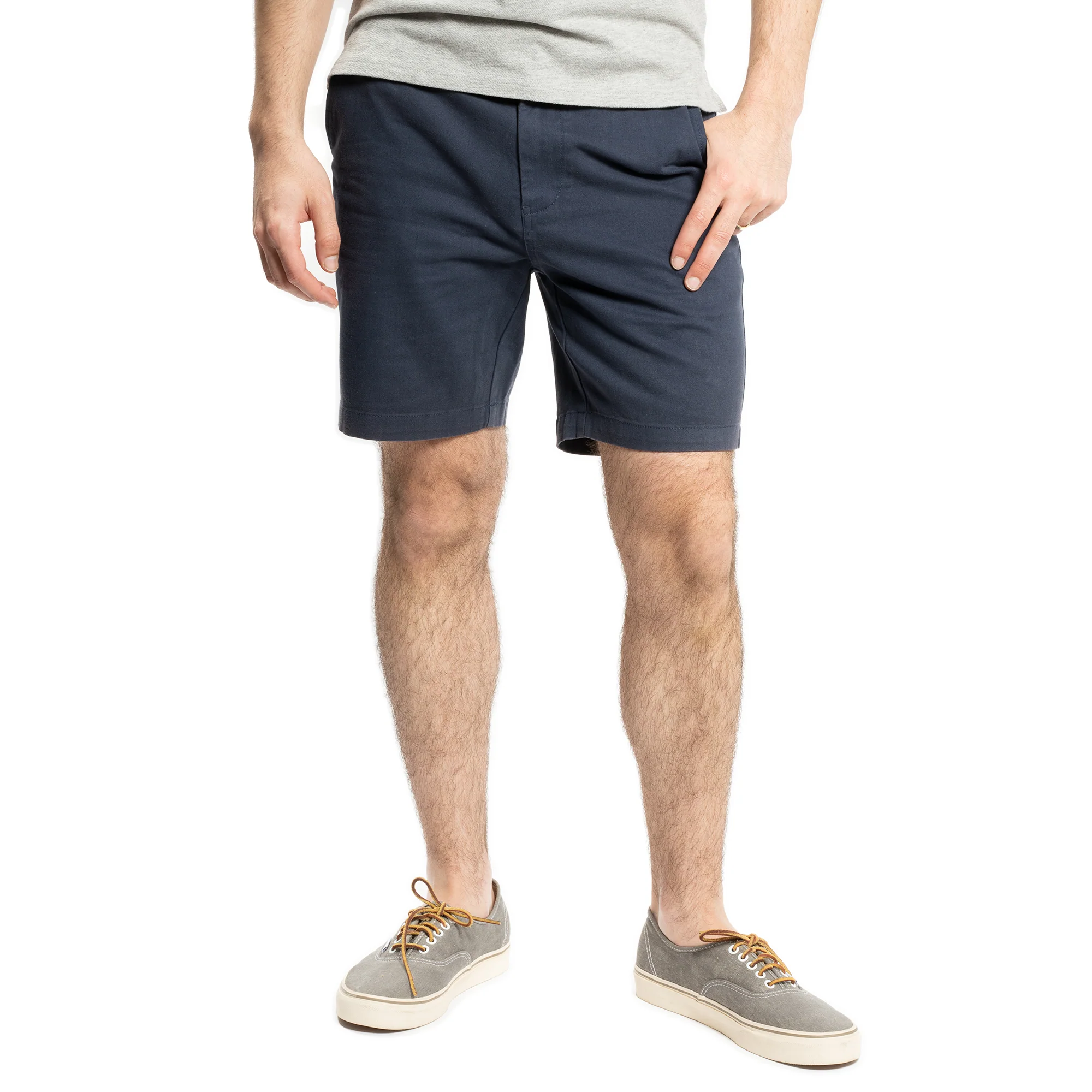 Stretch Chino Shorts - Navy - Image 2