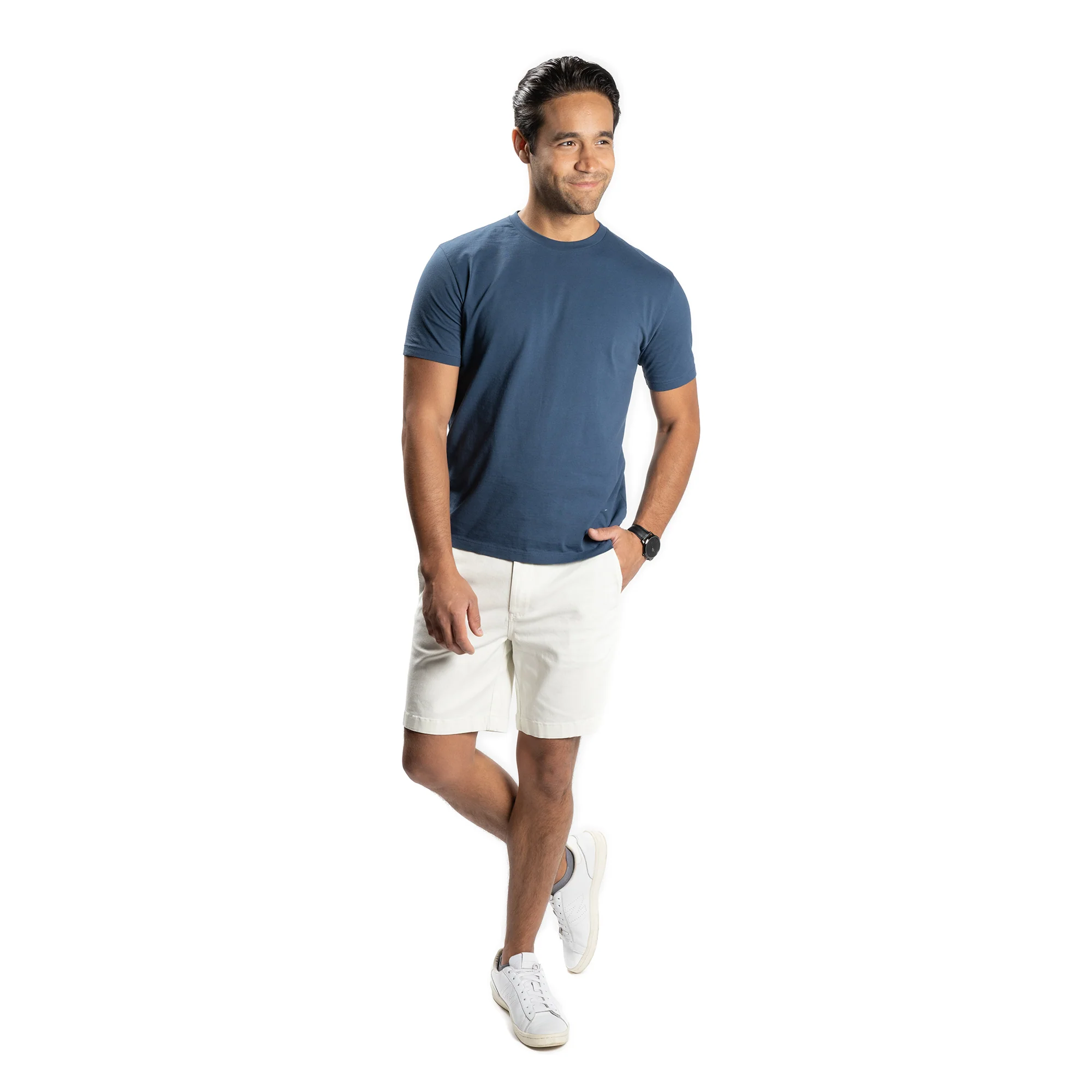 Stretch Chino Shorts - Stone - Image 5