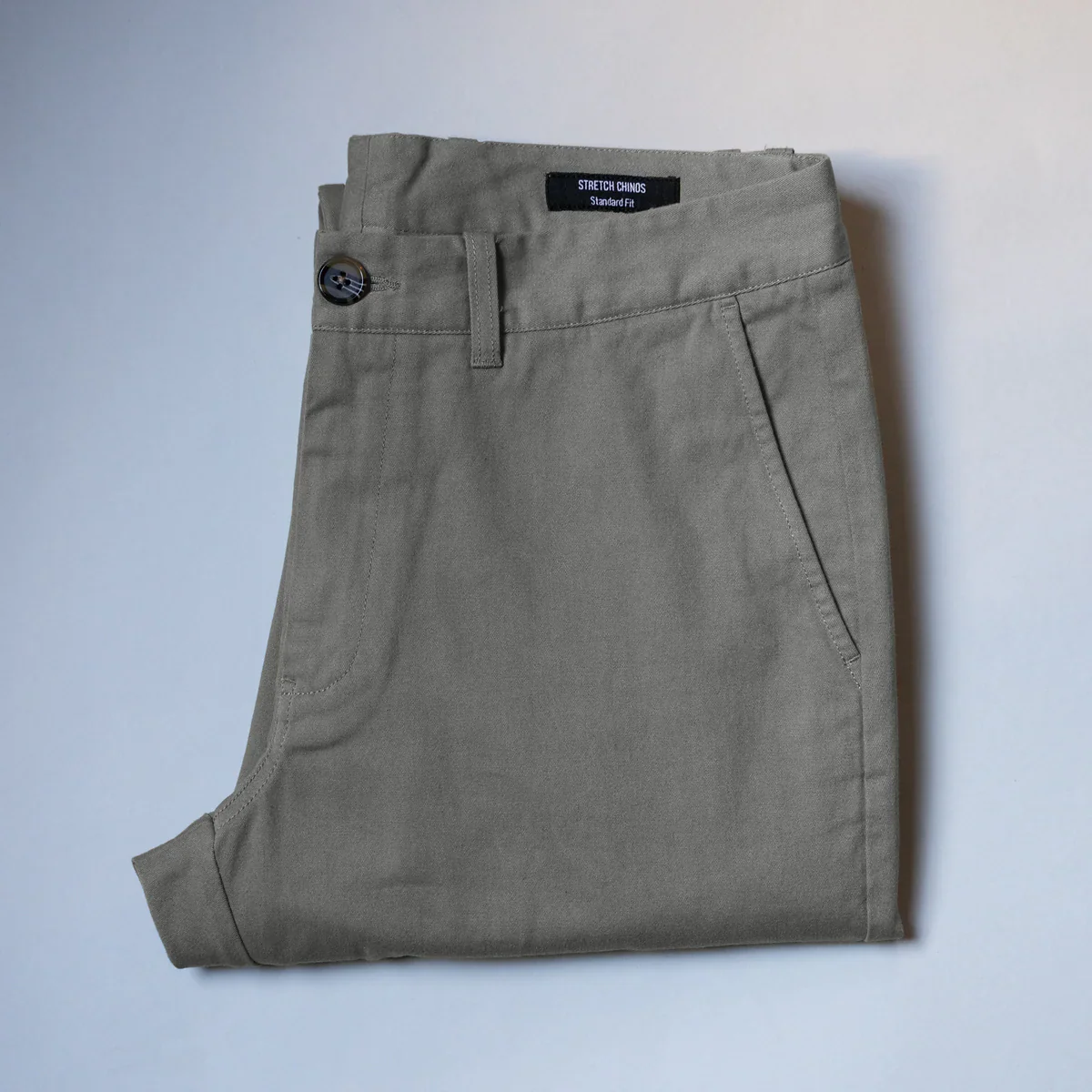 Stretch Chinos Standard Fit - Grey - Image 8
