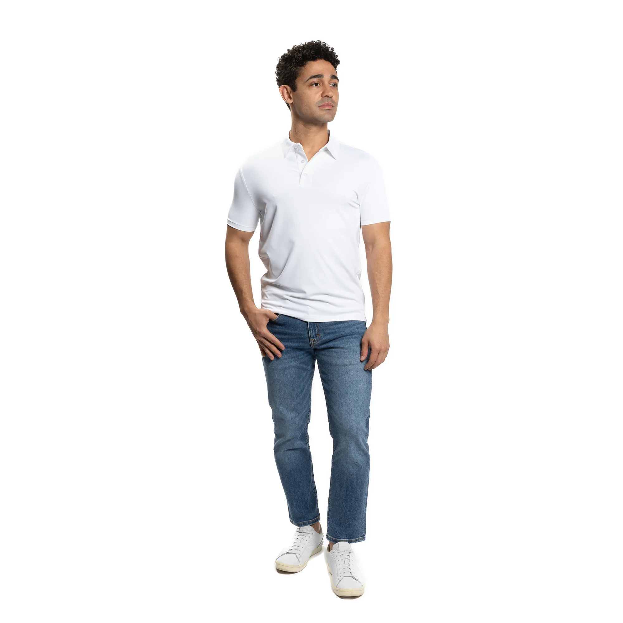 Tech Polos - White - Image 3