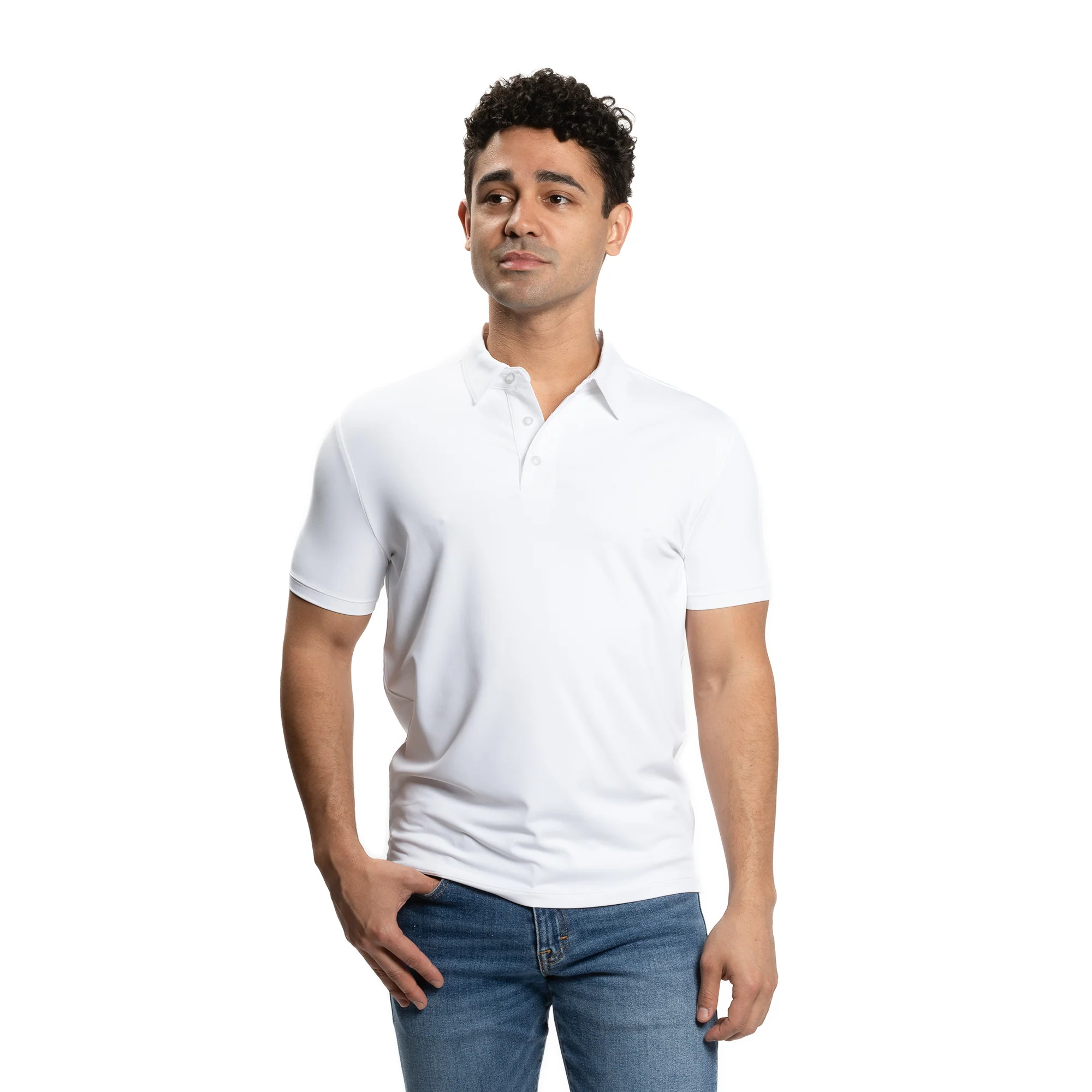 Tech Polos - White - Image 4