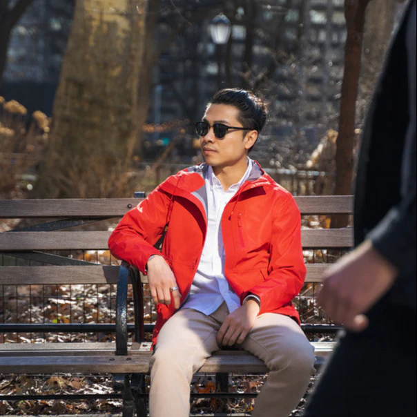 Tech Rain Jacket - Red - Image 4